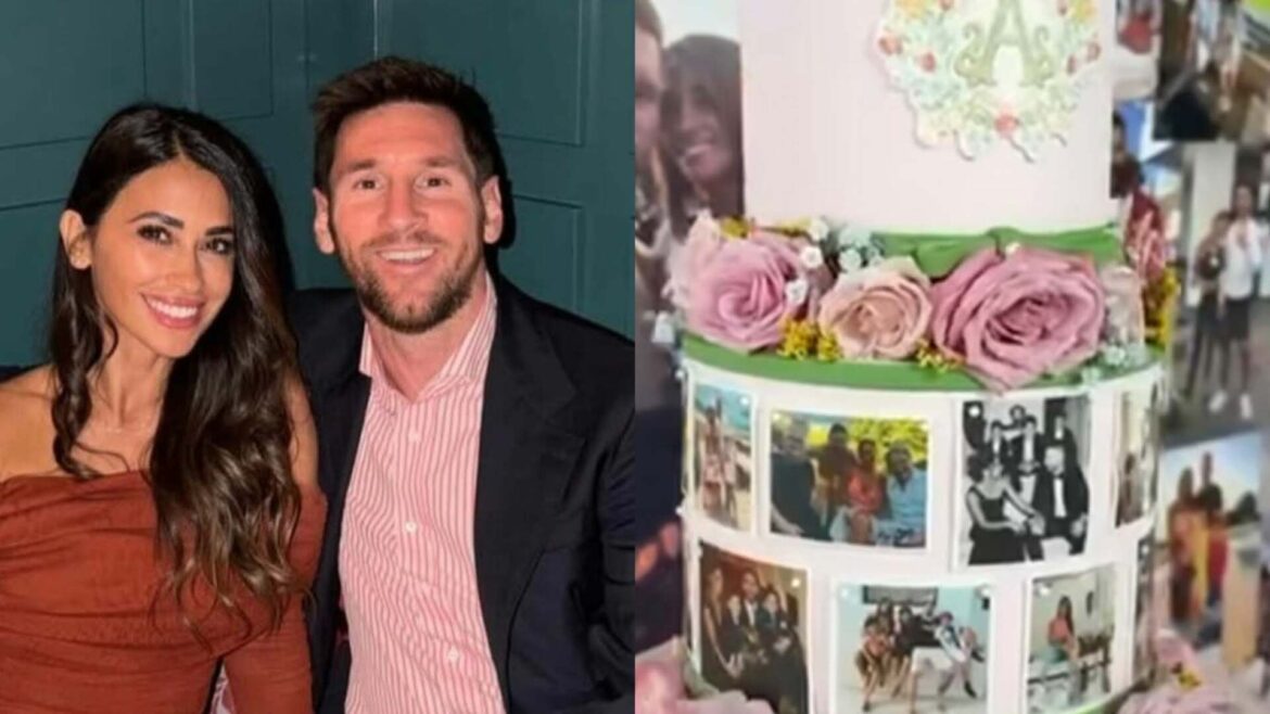 💖 Esposa de Messi mostra festa de 38 anos e detalhe em bolo viraliza