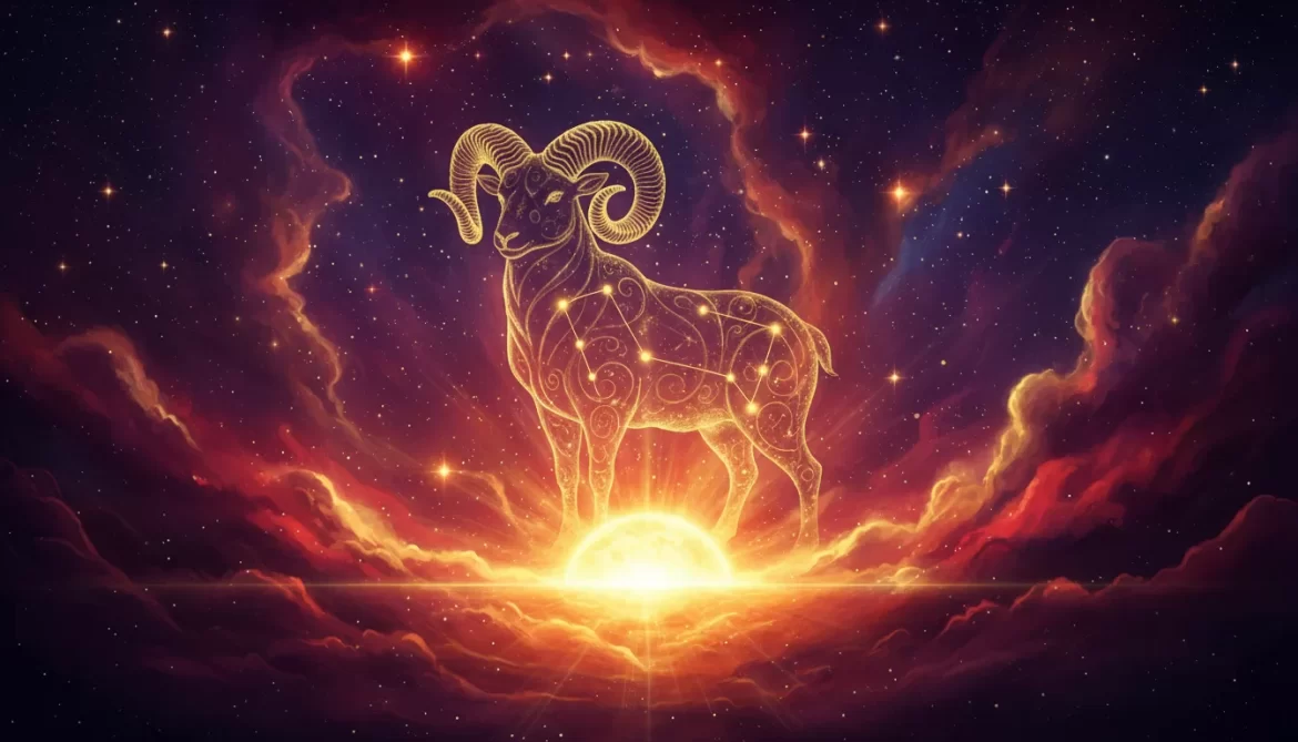 Horóscopo de Áries — 14/03/2026 — imagem gerada por IA