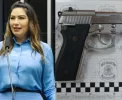 🚨 Deputada é denunciada por porte ilegal após flagra com arma na bagagem!