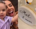 🎂 Fofura! Bruna Biancardi celebra 8 meses de Mavie com bolo luxo